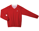 Yonex Mens V Neck WindShirt- Red (U9232)