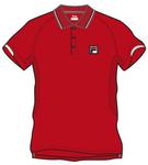 Fila Mens Degas Classic Polo- Red