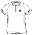 Fila Mens Degas Classic Polo- White