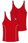 Fila Womens Orla Tank- Red
