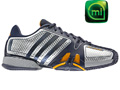 Adidas Mens adiPower Barricade 7.0 Tennis Shoes- Metallic Silver/Urban Sky