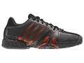 Adidas Mens adiPower Barricade 7.0 Tennis Shoes- Black/High-Energy