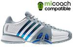 Adidas Mens adiPower Barricade 7.0 OC (Omni) Tennis Shoes- White/Prime Blue