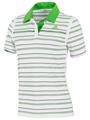 Adidas Womens adiPure Polo- White/Intense Green