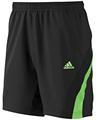 Adidas Mens Barricade Shorts- Black/Intense Green