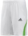 Adidas Mens Barricade Shorts- White/Intense Green