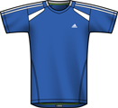 Adidas Boys Response Tee- Fresh Blue/White