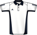 Adidas Boys Basics Tennis Traditional Polo- White/Collegiate Navy