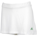 Adidas Girls Barricade Skort- White/Intense Green