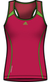 Adidas Girls Barricade Tank- Fresh Pink/Intense Green