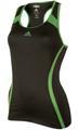 Adidas Womens Barricade Tank- Black/Intense Green