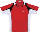 Yonex Mens W1901 Polo Shirt- Red/White/Black