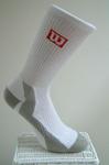 Wilson Mens 1PP Evolution Crew Tennis Socks- White