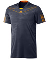 Adidas Mens adiPower Barricade Crew Tee- Urban Sky/Still Gold