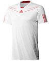 Adidas Mens adiPower Barricade Crew Tee- White/Core Energy