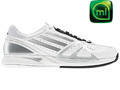 Adidas Mens adiZero Feather II Tennis Shoes- White/Black