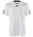 Adidas Mens adiPower Barricade Crew Tee- White/Urban Sky