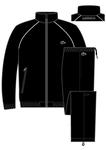 Lacoste Mens Stand-up Collar Tracksuit- Black