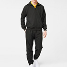 Lacoste Sport Mens Plain Tracksuit- Black