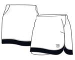 Wilson Womens Garden Skort- White/Black