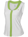 Wilson Womens Timeless Tank- White/Kiwi