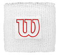 Wilson Single Width Wristband - White / Red