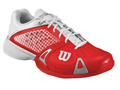 Wilson Mens Rush Pro Hardcourt Tennis Shoes - Red / White / Silver