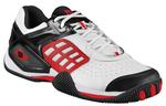 Wilson Mens Trance Strike II Tennis Shoes- White/Black//Red