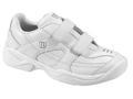 Wilson Advantage Court IV Velcro Junior Tennis Shoes - White / Silver