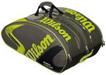 Wilson Pro Tour Super Six Tennis Racket Bag Army Green
