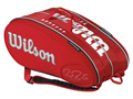 Wilson Federer Moulded Tour 15 Pack Bag - Red/White (Thermoguard)