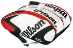 Wilson [K]Pro Tour FX Super Six Racket Bag- White/Orange/Black