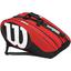 Wilson Match II 12 Pack Bag - Black/Red