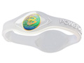 Power Balance Wristband- Clear with White Lettering