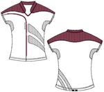 Babolat Womens Polo- White/Red