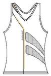 Babolat Womens Tank- White/Yellow