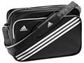 Adidas Enamel Messenger Bag - Black/Metallic Silver
