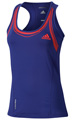 Adidas Womens adiPower Barricade Tank- Prime Ink Blue/Core-Energy