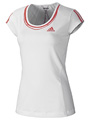 Adidas Womens adiPower Barricade Capsleeve- White/Core-Energy