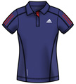 Adidas Womens adiPower Barricade Polo- Prime Ink Blue/Core Energy