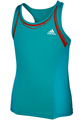 Adidas Girls adiPower Barricade Tank- Ultra Green/White