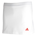 Adidas Girls adiPower Barricade Skort- White/Core Energy