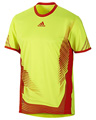 Adidas Mens adiZero Crew Tee- Electricity/High Energy