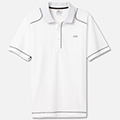 Lacoste Mens Casual Sport Plain Polo - White/Black