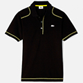 Lacoste Mens Casual Sport Plain Polo - Black/Primula