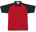 Yonex Kids YTM1011J Polo Shirt- Red/Black