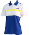 Yonex Women's YTW2022E Polo Shirt White/Blue/Yellow
