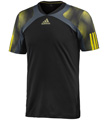 Adidas Mens Semi Fit Crew Tee - Black / Dark Onix