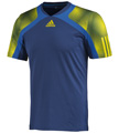 Adidas Mens Semi Fit Crew Tee - Dark Blue / Prime Blue
