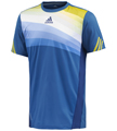 Adidas Mens adiZero Tee - Prime Blue/Vivid Yellow